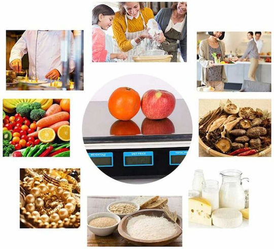 Electronic Balanță de Vânzare cu Amănuntul cu Capacitate de Cântărire 40kg și Subdiviziune 200gr
