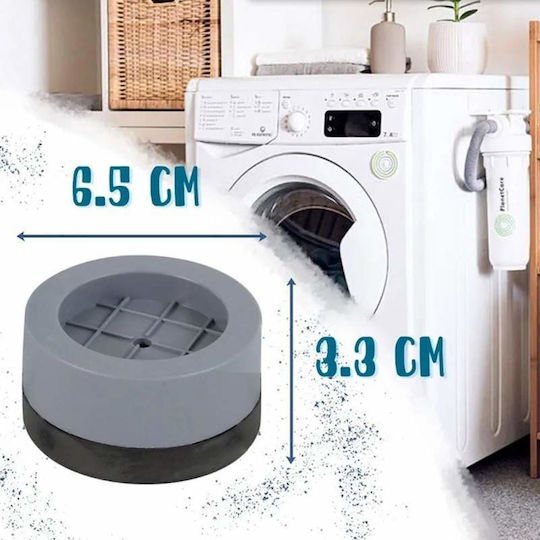 Set 4 Tampoane Anti-vibrație de Șase Picioare Reducere Zgomot Suport Anti-alunecare pentru Electrocasnice Mobilier