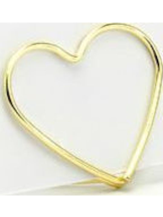 Heart Gold Place Card Holder 10 Pieces