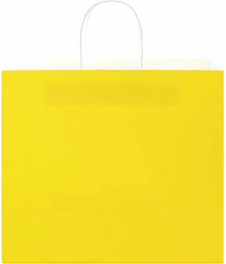 vidaXL Χάρτινη Τσάντα για Δώρο Κίτρινη 32x28x22εκ. 250τμχ