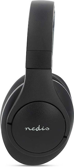 Nedis Wireless / Wired Over Ear Headphones with 28 hours of Operation and Quick Charge Black