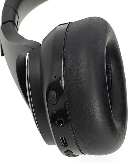 Nedis Wireless / Wired Over Ear Headphones with 28 hours of Operation and Quick Charge Black