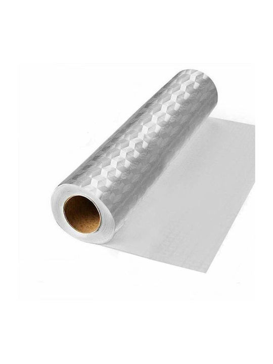 Rola de protecție autocolantă pentru blat de bucătărie Siks, impermeabilă, 61 x 300 cm, argintie Rola de protecție autocolantă pentru blat de bucătărie Siks, impermeabilă, 61 x 300 cm, argintie