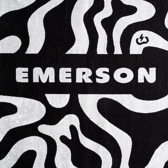 Emerson Beach Towel Cotton Black 160x86cm.