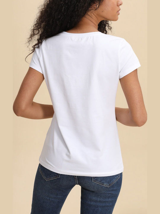 Damen Bluse Baumwolle White