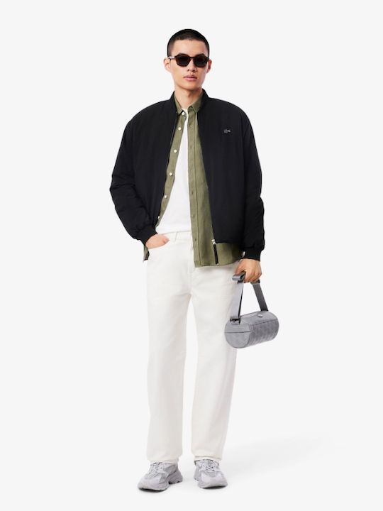 Long-sleeved Linen Shirt Khaki