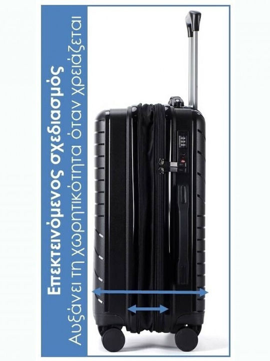 Lavor Medium Hard Black Suitcase With 4 Wheels Height 66cm