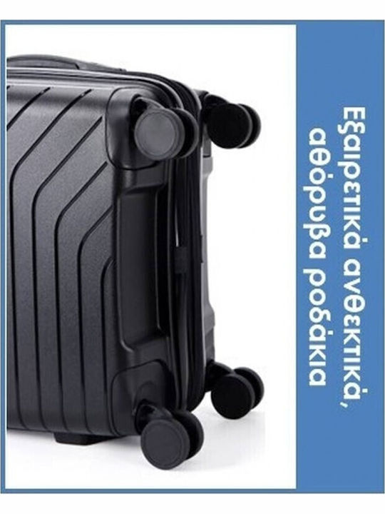 Lavor Medium Hard Black Suitcase With 4 Wheels Height 66cm