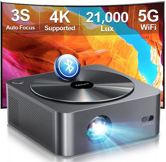 Ultimea Apollo P40 Mini Projector LCD Full HD Λάμπας LED με Wi-Fi και Ενσωματωμένα Ηχεία