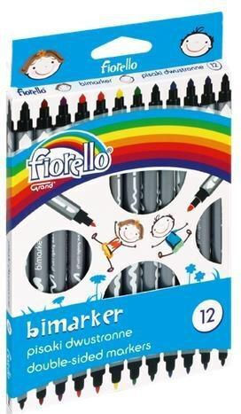 Pisaki Dwustronne 12 Culori Bimaker Fiorello 180661