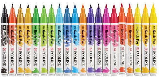 Royal Talens Brush Pen Μαρκαδόροι Σχεδίου 20mm Σετ 20 χρώματα