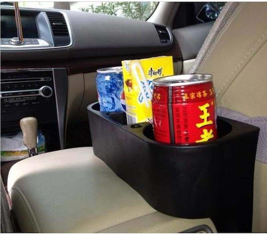 Поставка за чаши за кола Ежедневна употреба 2 Места за конзола в Черен Цвят
