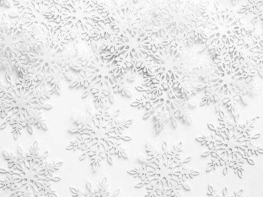 Konfetti Schneeflocken Weiß 20Stück