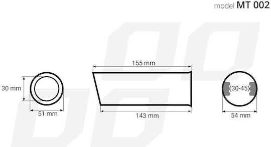 Stainless Steel Exhaust Ornament Mt 002