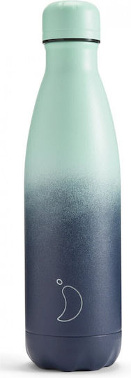 Chilly's Series Gradient Bottle Thermos Stainless Steel BPA Free 500ml Deep Spring