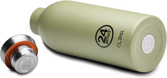 24Bottles Clima Μπουκάλι Θερμός Ανοξείδωτο BPA Free 500ml Πράσινο