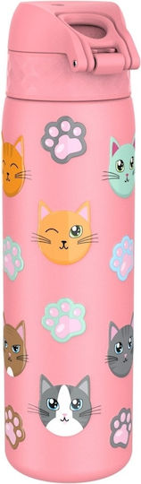 Ion8 Katzen Kinderflasche Thermos Rostfreier Stahl 500ml (Verschiedene Designs/Farben)