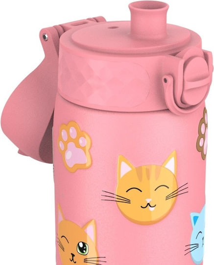Ion8 Katzen Kinderflasche Thermos Rostfreier Stahl 500ml (Verschiedene Designs/Farben)