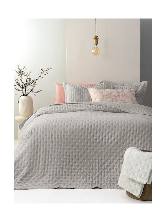 Pair of Pillowcases 50x70 Oxford Nico Fog Oxford Palamaiki Home