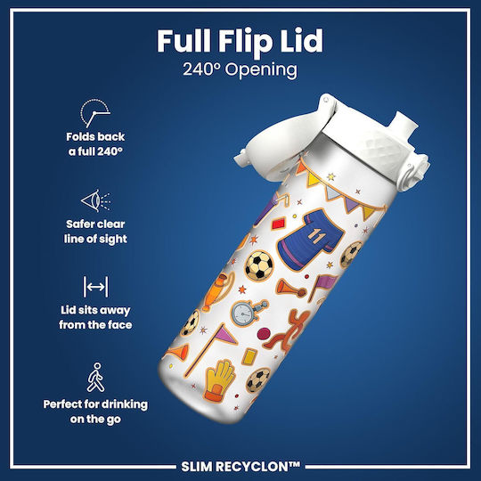 Ion8 Slimkids Kunststoff Kinder Trinkflasche Fußball 500ml (Verschiedene Designs oder Farben)