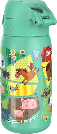 Ion8 Детска Бутилка За Вода Неръждаема Стомана Farma 400ml
