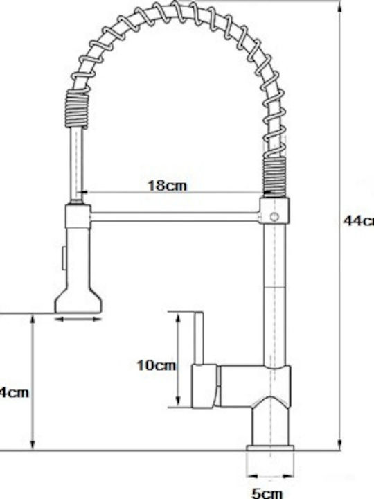Flexible Kitchen Faucet Dual Flow 707