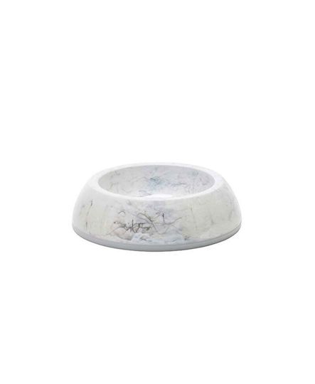 Savic Delice Marble Пластмаса Купа Храна & Вода за Куче & Котка с Основа 300мл 11.5см в Сив Цвят