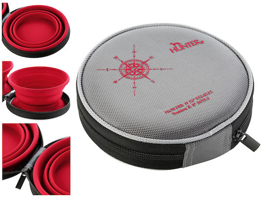 Hunter Bowl Silicone Food & Water for Dog 750ml in Red Color