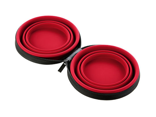 Hunter Bowl Silicone Food & Water for Dog 750ml in Red Color