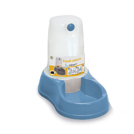 Stefanplast Automatic Plastic Bowl Food for Dog & Cat 1.5lt in Blue Color