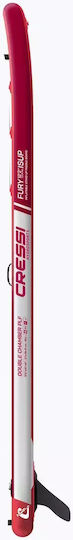 CressiSub Fury Dc Isup 12'2'' Φουσκωτή Σανίδα SUP με Μήκος 3.71m Κόκκινη