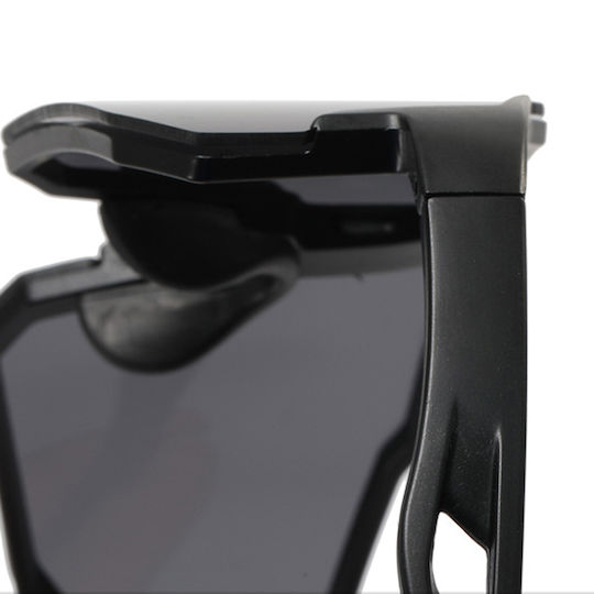 Techsuit Cycling Glasses with Black Frame & Multicolour Lenses