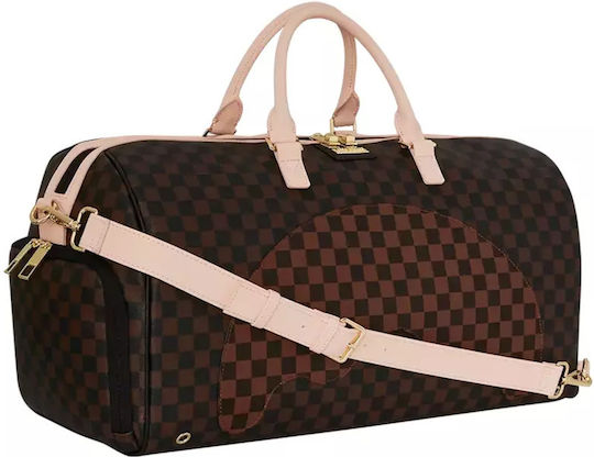 Sprayground Duffle Σακ Βουαγιάζ 35lt Καφέ από Δερματίνη Μ50xΠ25xΥ27εκ.