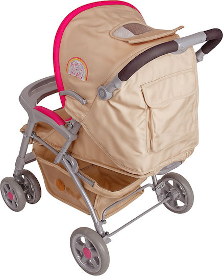 Beboulino Bello 2 in 1 Baby Stroller Suitable for Newborn Pink Bears Of Love 9.5kg