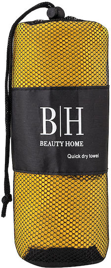 Beauty Home Microfiber Body Towel 200gr/m² Yellow 160x90cm