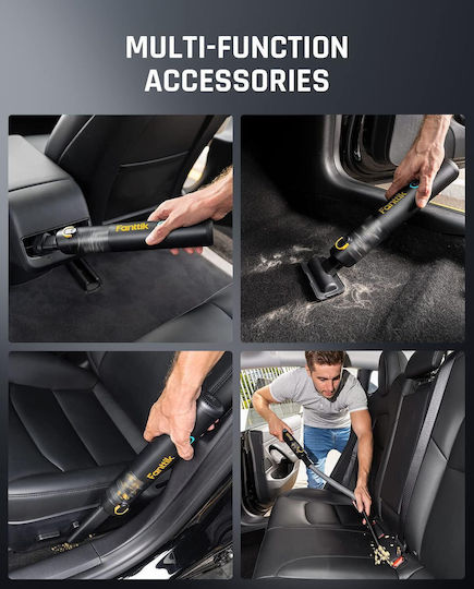 Fanttik Car Handheld Vacuum Dry Vacuuming with Power 120W Rechargeable 12V Beige