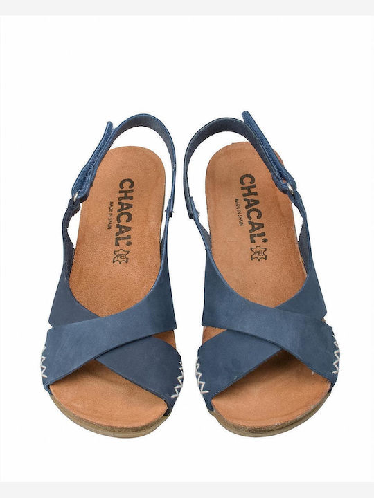 Leder Sandalen Anatomisch Marineblau