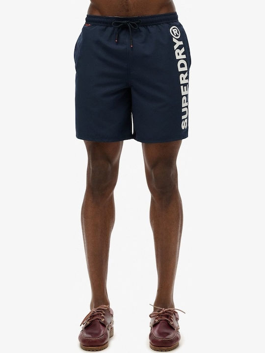 Herren Badebekleidung Shorts Nautical Navy mit Mustern