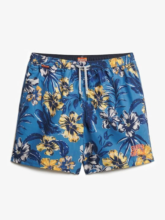 HAWAIIAN Ανδρικό Μαγιό Σορτς Σιέλ με Σχέδια