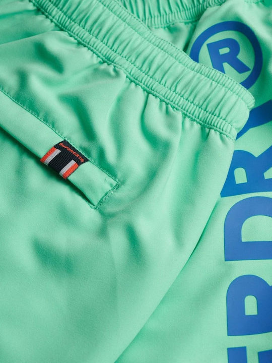 D3 Sport Graphic 17 Swim Short Men's Swimwear Shorts Green with Patterns
