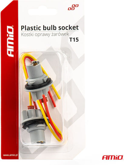 Set 2 T15 W16w W5w Bulb Sockets Rubber Gasket