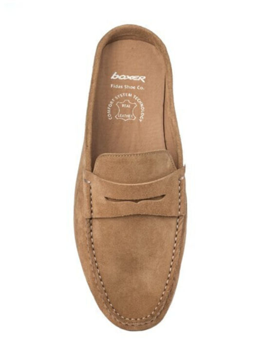 Men's Leather Loafers Beige