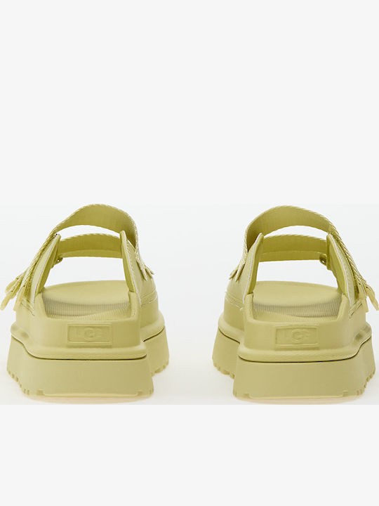 GoldenGlow Slide Women's Sandals Yellow