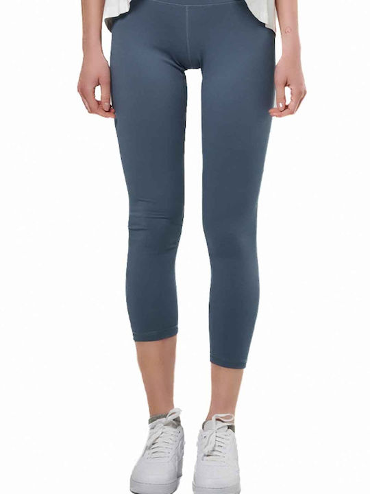 Schulung Frauen Gekürzt Leggings Blue Grey