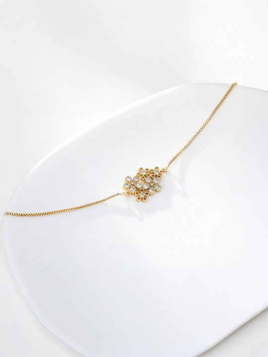 Chrysothemiss Brățară Pentru Femei Din Șnur Cu Zircon 18cm
