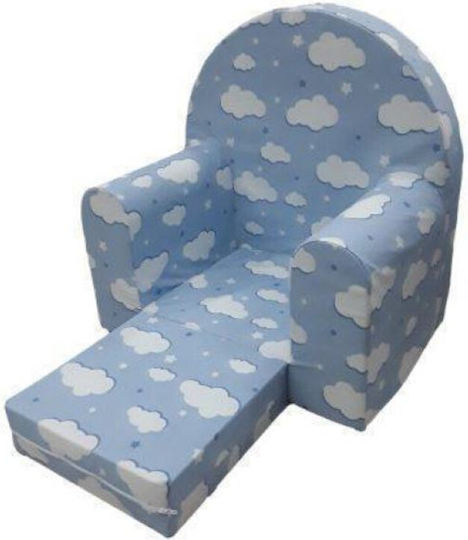 Kids Chair Clouds 55x38x55cm Blue