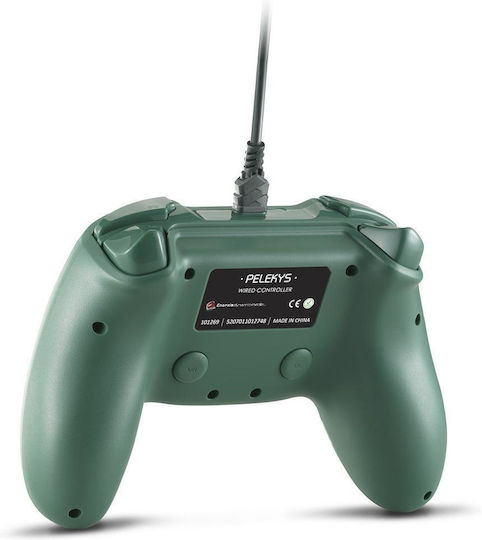 Spartan Gear Pelekys Cu fir Gamepad pentru PC / PS3 camuflaj verde