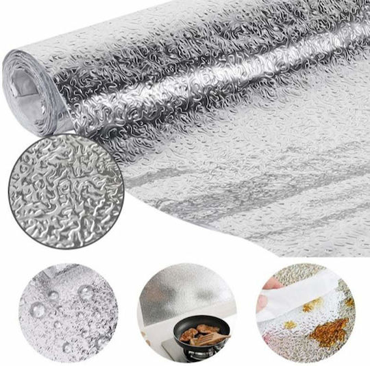 Autocolant anti-mucegai pentru bucătărie Siks, antibacterian, ușor de curățat, design durabil din aluminiu, PVC, 40 x 200 cm