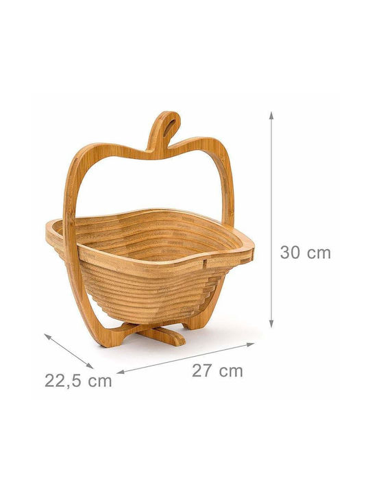 Καλάθι Αποθήκευσης Bamboo 22x20cm