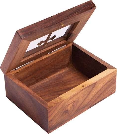 Holzkasten für Weihrauch mit Glasfenster 1 Stk